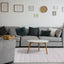 Aspen Woven Rug - Tessellated Diamonds in living room setting