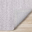 Aspen Woven Rug - Tessellated Diamonds corner flipped to show underside