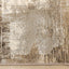 Aurora Distressed Rug - Cream Brown corner detail