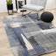 Aurora Rug - Brushstrokes in living room setting