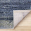Aurora Rug - Brushstrokes corner flipped to show underside