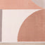  Belle Plush Rug - Pink / Grey Geometric Pattern corner detail