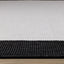 Bristol Reversible Indoor / Outdoor Rug - Cream with Black Border pile height