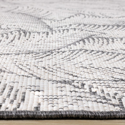 Bristol Reversible Indoor / Outdoor Rug - Leaves pile height