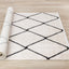 Calabar Rug - Lattice roll on floor
