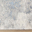 Cathedral Rug - Marbled Blue Grey corner detail