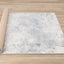 Cathedral Rug - Marbled Blue Grey roll on floor