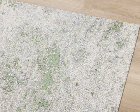 Cathedral Rug - Marble Green corner