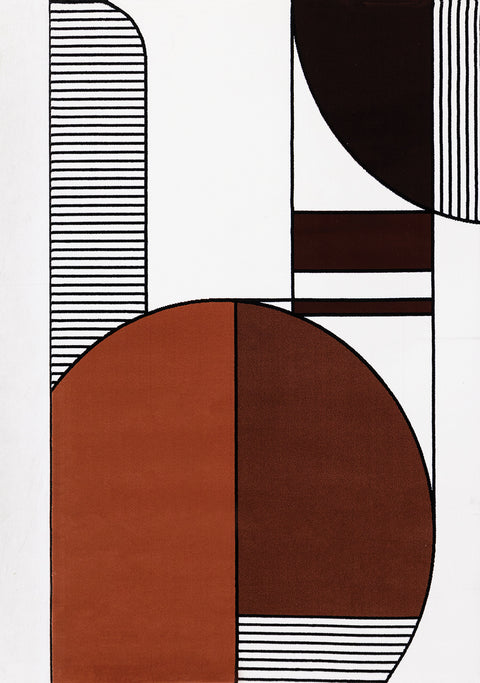 Claro Plush Rug - Art Déco Geometric sample