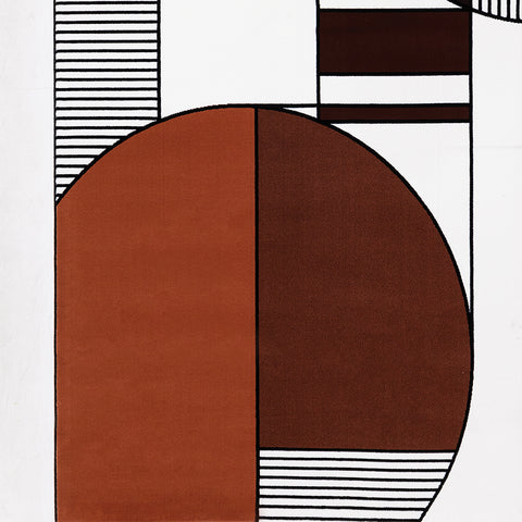 Claro Plush Rug - Art Déco Geometric sample