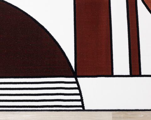 Claro Plush Rug - Art Déco Geometric side