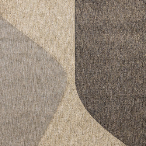 Cora Rug - Taupe Beige Curves sample