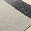 Cora Rug - Geometric Black Brown corner