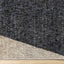 Cora Rug - Geometric Black Brown corner detail