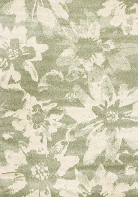 Eclipse Rug - Floral Green full sample