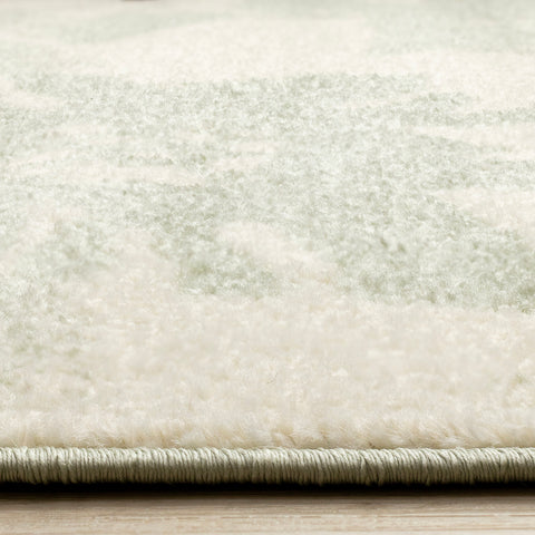 Eclipse Rug - Floral Green pile height