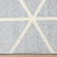 Eclipse Rug - Modern Blue Lattice corner detail