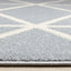Eclipse Rug - Modern Blue Lattice pile height