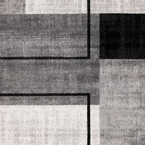 Eclipse Rug - Modern Geometric Grey sample