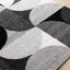 Eclipse Rug - Mid-Century Modern Grey corner
