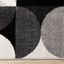Eclipse Rug - Mid-Century Modern Grey corner detail