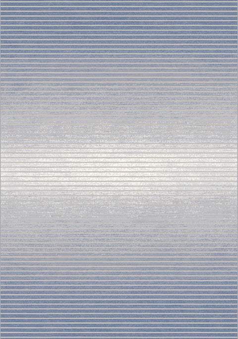 Ella Plush Rug - Blue Cream full sample