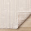 Ellington Rug - Subtle Diamond Pattern corner flipped to show underside