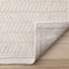 Ellington Rug - Herringbone Columns corner flipped to show underside