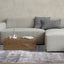 Emory Distressed Rug - Grey in living room setting