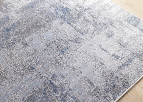Emory Distressed Rug - Grey corner