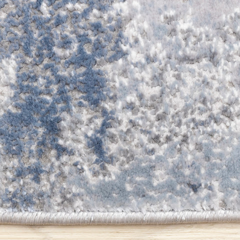 Emory Distressed Rug - Grey side detail