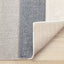 Folio Rug - Rounded Geometric corner flipped to show underside