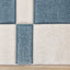 Folio Rug - Blue & White Banded corner detail
