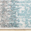 Fresco Distressed Rug - Blue Grey side detail