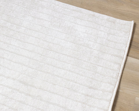 Hayden Rug - Light Cream Modern Lines corner