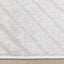 Hayden Rug - Light Cream Modern Lines side detail