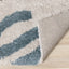 Kids Shag Rug - Doodles corner flipped to show underside