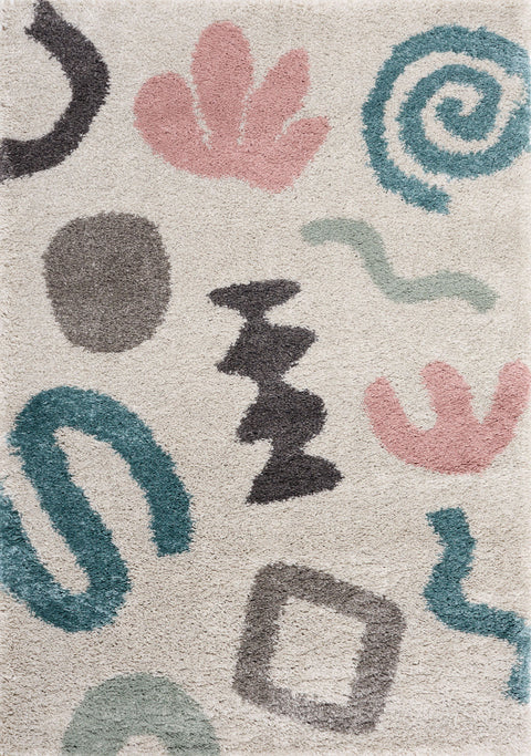 Kids Shag Rug - Doodles full sample