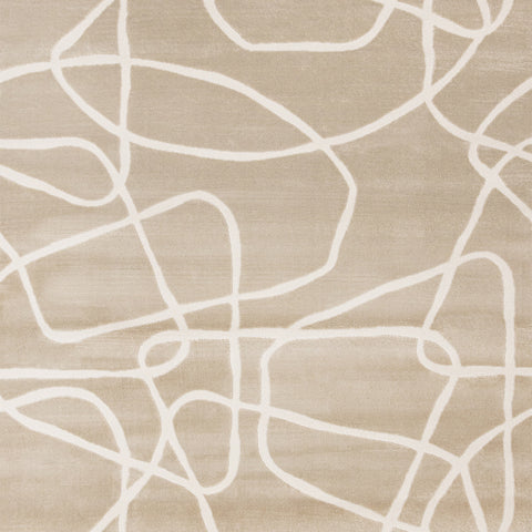Leo Rug - Beige Organic Lines sample