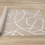 Leo Rug - Beige Organic Lines roll on floor