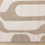 Leo Rug - Beige Mid-Century Modern corner detail