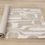 Leo Rug - Beige Mid-Century Modern roll on floor