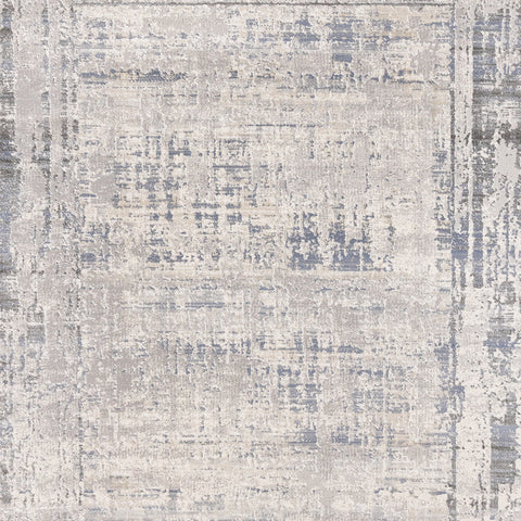 Luca Distressed Rug - Grey Blue sample
