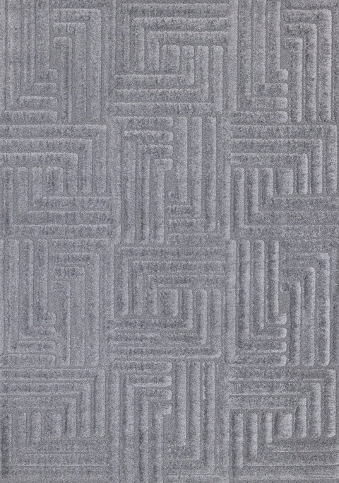 Luxe Rug - Blue Maze full sample
