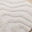 Luxe Rug - White Curvy Lines corner