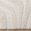 Luxe Rug - White Curvy Lines corner detail