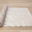 Luxe Rug - White Curvy Lines roll on floor