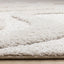 Luxe Rug - White Curvy Lines pile height