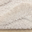 Luxe Rug - White Curvy Lines side detail