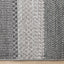 Mae Rug - Grey Taupe Bands corner detail